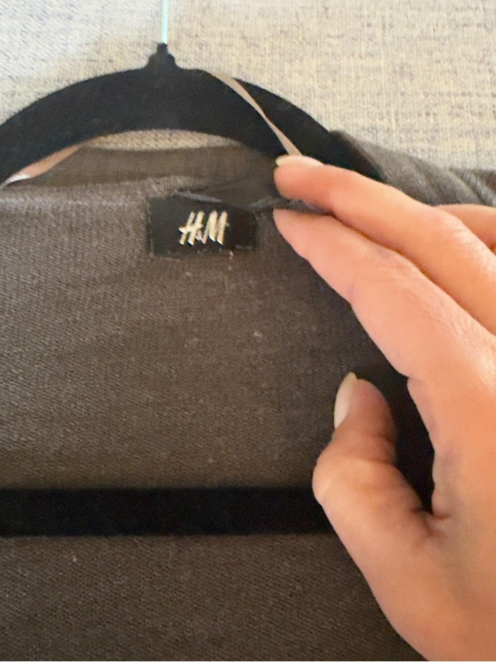 H&M Long Brown V-Neck Button Front Cardigan - Picture 5 of 5